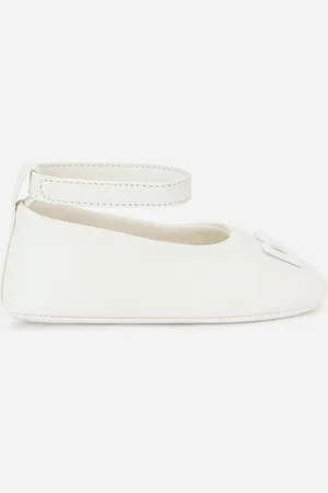 Dolce & Gabbana Lambskin Ballet Flats With Ankle Strap - Woman Newborn Girls