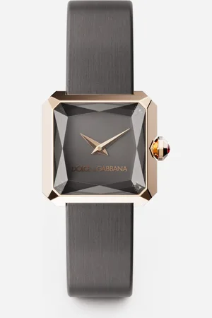 Dolce & Gabbana Gold Watch With Silk Strap - Woman Watches Onesize