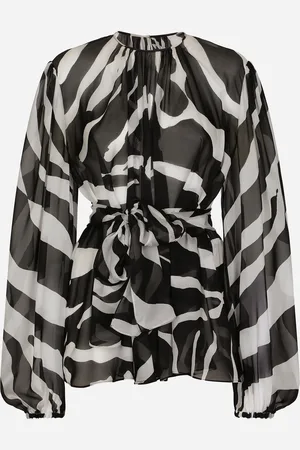 Dolce & Gabbana Zebra-print Chiffon Blouse - Woman Shirts And Tops 36