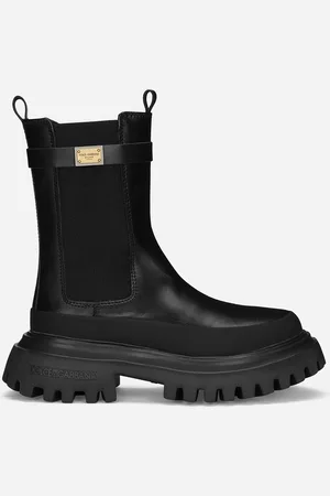 Dolce & Gabbana Calfskin Ankle Boots - Woman Shoes (24-38) Leather 27