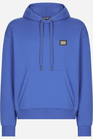 Dolce & Gabbana Jersey Hoodie With Branded Tag - Man Sweatshirts Cotton 50