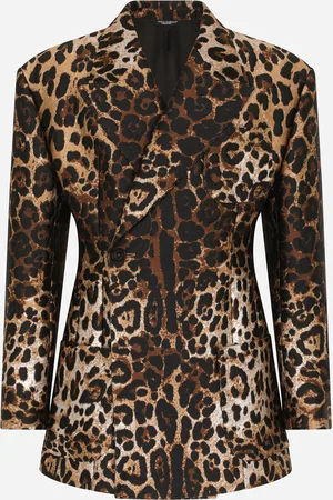 Dolce & Gabbana Leopard-design Jacquard Jacket - Man Suits And Blazers 46