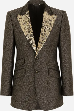Dolce & Gabbana Lamé Jacquard Beat-fit Jacket - Man Suits And Blazers 46