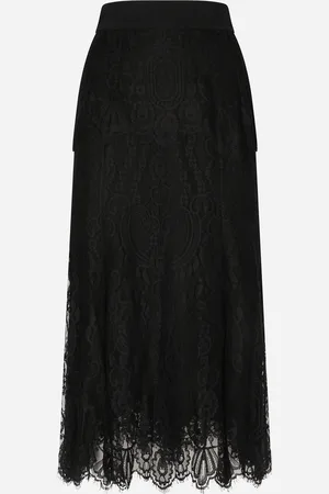 Dolce & Gabbana Long Chantilly Lace Skirt - Woman Skirts 36