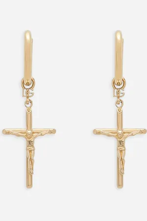 Dolce & Gabbana Stud Earrings With “dna” Crosses - Man Bijoux Metal Onesize