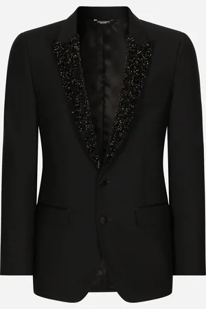 Dolce & Gabbana Single-breasted Martini-fit Jacket With Embroidered Lapels - Man Suits And Blazers Multi-colored 52