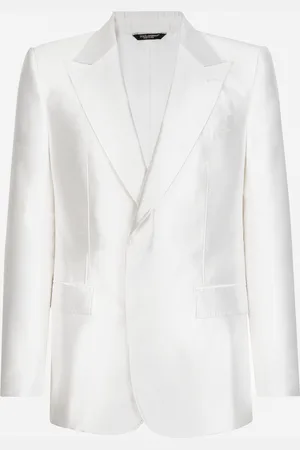 Dolce & Gabbana Single-breasted Silk Shantung Sicilia-fit Jacket - Man Suits And Blazers 50