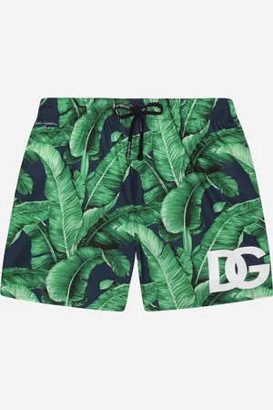 Dolce & Gabbana Nylon Swim Trunks With Banana Tree - Man Beachwear 10 Years