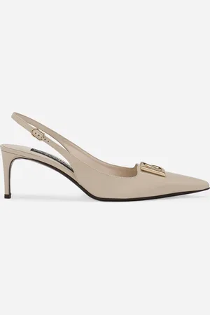 Dolce & Gabbana Polished Calfskin Slingbacks - Woman Pumps And Slingback Leather 36