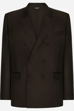 Dolce & Gabbana Double-breasted Silk Taormina-fit Jacket - Man Suits And Blazers Multi-colored 48