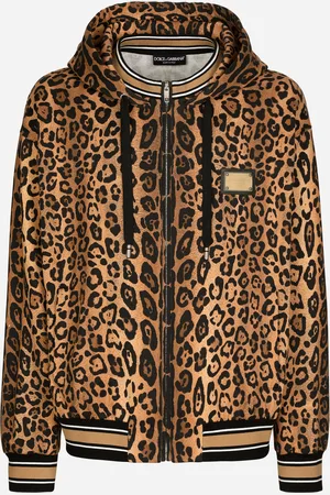 Dolce & Gabbana Hoodie With Leopard- Crespo And Tag - Man Sweatshirts 46