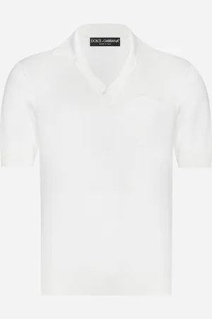 Dolce & Gabbana Silk Polo-shirt With Embroidery - Man Sweaters And Cardigans 48