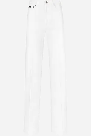 Dolce & Gabbana Flared Denim Jeans - Woman Denim And Jeans Multi-colored 36