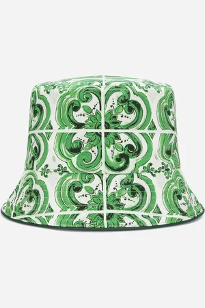 Dolce & Gabbana Reversible Bucket Hat With Majolica - Man Hats And Gloves 57
