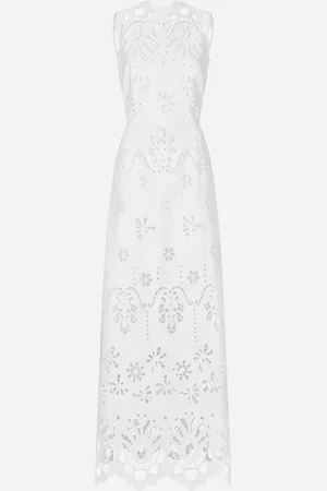 Dolce & Gabbana Long Cotton Dress With Cut-out Detailing - Woman Dresses 36