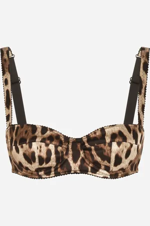 Dolce & Gabbana Reggiseno Balconcino - Woman Underwear Animal Print Satin 1b