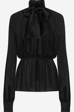 Dolce & Gabbana Chiffon Pussy-bow Blouse - Woman Shirts And Tops Silk 38