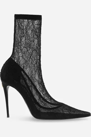 Dolce & Gabbana Lace Ankle Boots - Woman Boots And Booties Lace 37