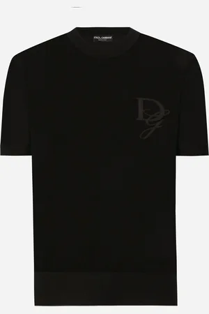 Dolce & Gabbana Cashmere Round-neck Sweater With Dg Embroidery - Man 44