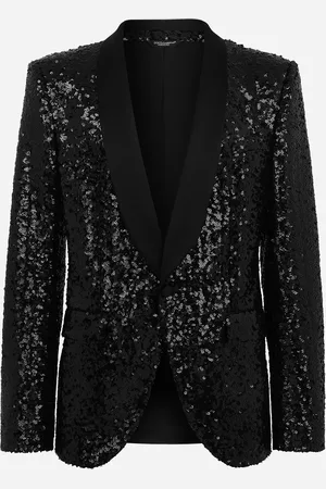 Dolce & Gabbana Single-breasted Sicilia-fit Jacket With Sequin Embellishment - Man Suits And Blazers 46