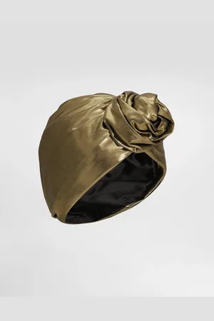 Dolce & Gabbana Foiled Organzine Turban - Woman Hats And Gloves Fabric 57