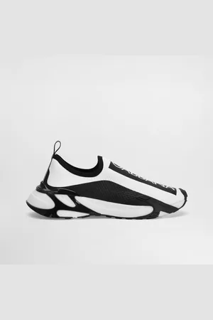 Dolce & Gabbana Sorrento Sneakers In Stretch Mesh With Logo - Man Sneakers Black Fabric 39
