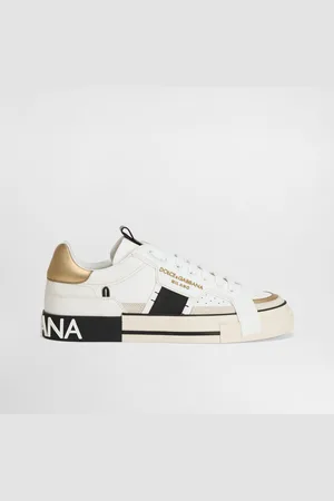 Dolce & Gabbana Calfskin 2.zero Custom Sneakers With Contrasting Details - Man Sneakers Leather 44