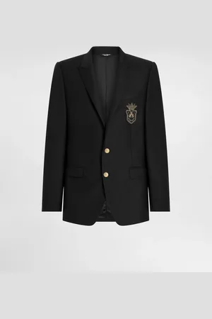 Dolce & Gabbana Single-breasted Martini-fit Jacket With Patch - Man Suits And Blazers 44