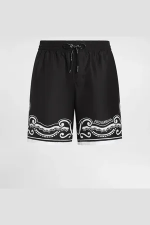 Dolce & Gabbana Mid-length Swim Trunks With Bandanna - Man Beachwear 2