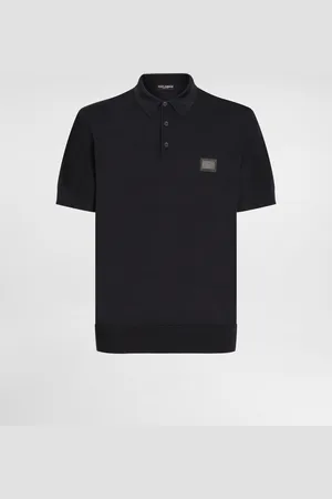 Dolce & Gabbana Wool Polo-shirt With Branded Tag - Man Sweaters And Cardigans Wool 44