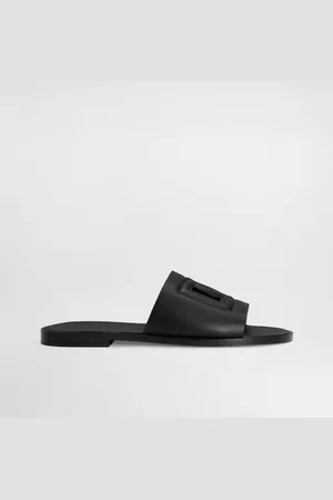 Dolce & Gabbana Calfskin Sliders - Man Sandals And Slides Leather 44