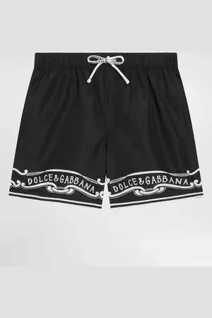 Dolce & Gabbana Fabric Swim Trunks With Bandanna - Man Beachwear 4