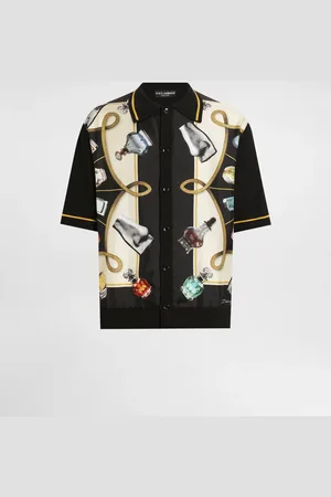 Dolce & Gabbana Silk And Cotton Shirt With Perfume - Man Sweaters And Cardigans Xs
