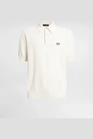 Dolce & Gabbana Cotton Polo-shirt With Logo Tag - Man Sweaters And Cardigans 48