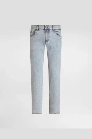 Dolce & Gabbana Slim-fit Stretch Cotton Jeans With Tag - Man Denim Multi-colored 44