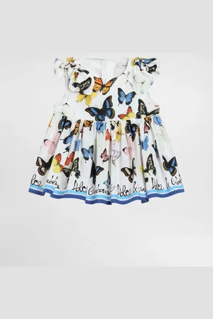 Dolce & Gabbana Poplin Top With Butterfly - Woman Topwear 6/9 Months