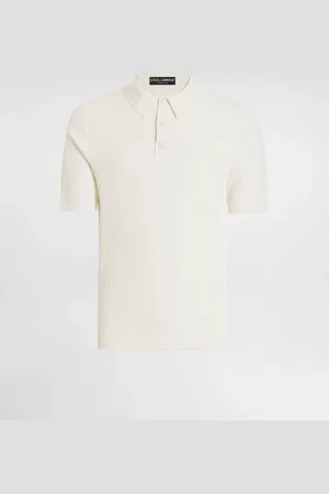 Dolce & Gabbana Short-sleeved Cotton Knit Polo-shirt - Man Sweaters And Cardigans 48