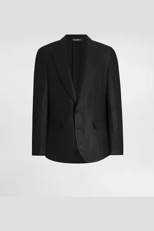 Dolce & Gabbana Single-breasted Linen Fabric Jacket - Man Suits And Blazers 44
