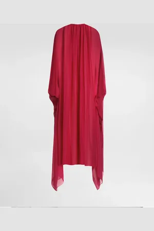 Dolce & Gabbana Long Silk Chiffon Caftan With Drawstring - Woman Dresses Silk 38