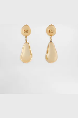 Dolce & Gabbana Teardrop Earrings With Dg Logo - Woman Bijoux Metal Onesize