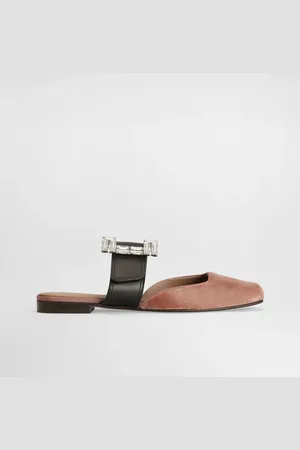 Dolce & Gabbana Velvet Mules With Bejeweled Buckle - Woman Slides And Mules 37