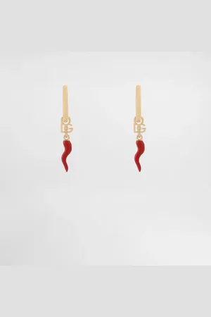 Dolce & Gabbana Creole Earrings With Horn - Woman Bijoux Metal Onesize