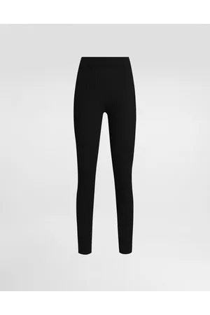 Dolce & Gabbana Ribbed Wool Leggings - Woman Pants And Shorts 38