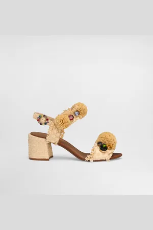 Dolce & Gabbana Embroidered Sandal With Fringes - Woman Sandals And Wedges 36