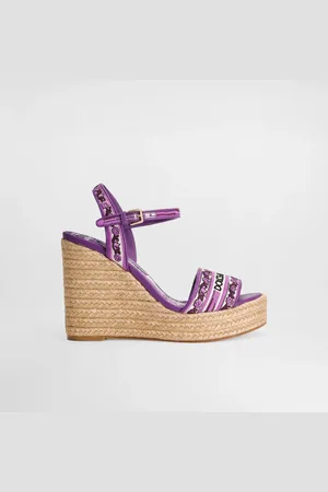 Dolce & Gabbana Wedge Sandals With Majolica Embroidery - Woman 35