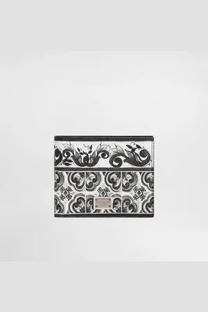 Dolce & Gabbana Majolica-print Calfskin Wallet - Man Wallets And Small Leather Goods Onesize