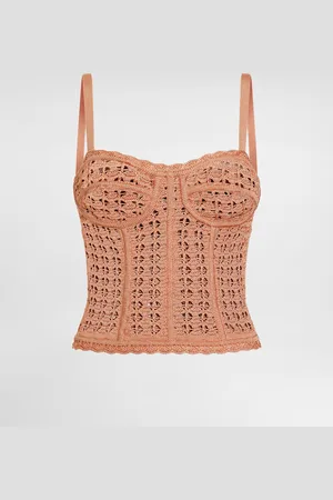 Dolce & Gabbana Viscose Bustier Tank Top - Woman Shirts And Tops 36