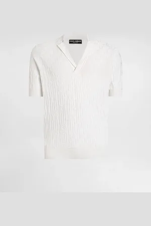 Dolce & Gabbana Satin Silk Polo Shirt - Man Sweaters And Cardigans 46