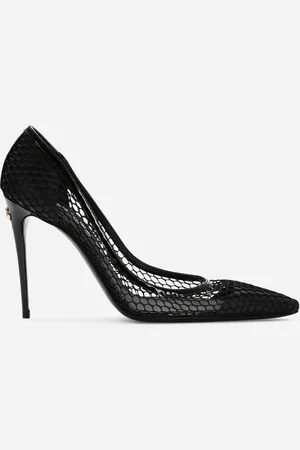 Dolce & Gabbana Mesh And Patent Leather Pumps - Woman 39