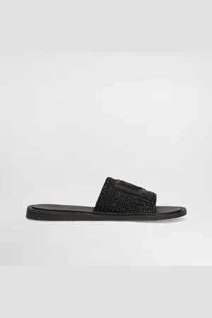 Dolce & Gabbana Raffia Crochet Slipper - Man Sandals And Slides 40